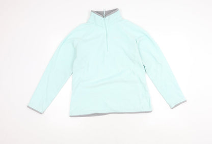 Womens UK Size 12 Mountain Warehouse Blue Full Zip Sweatshirt