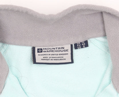 Womens UK Size 12 Mountain Warehouse Blue Full Zip Sweatshirt