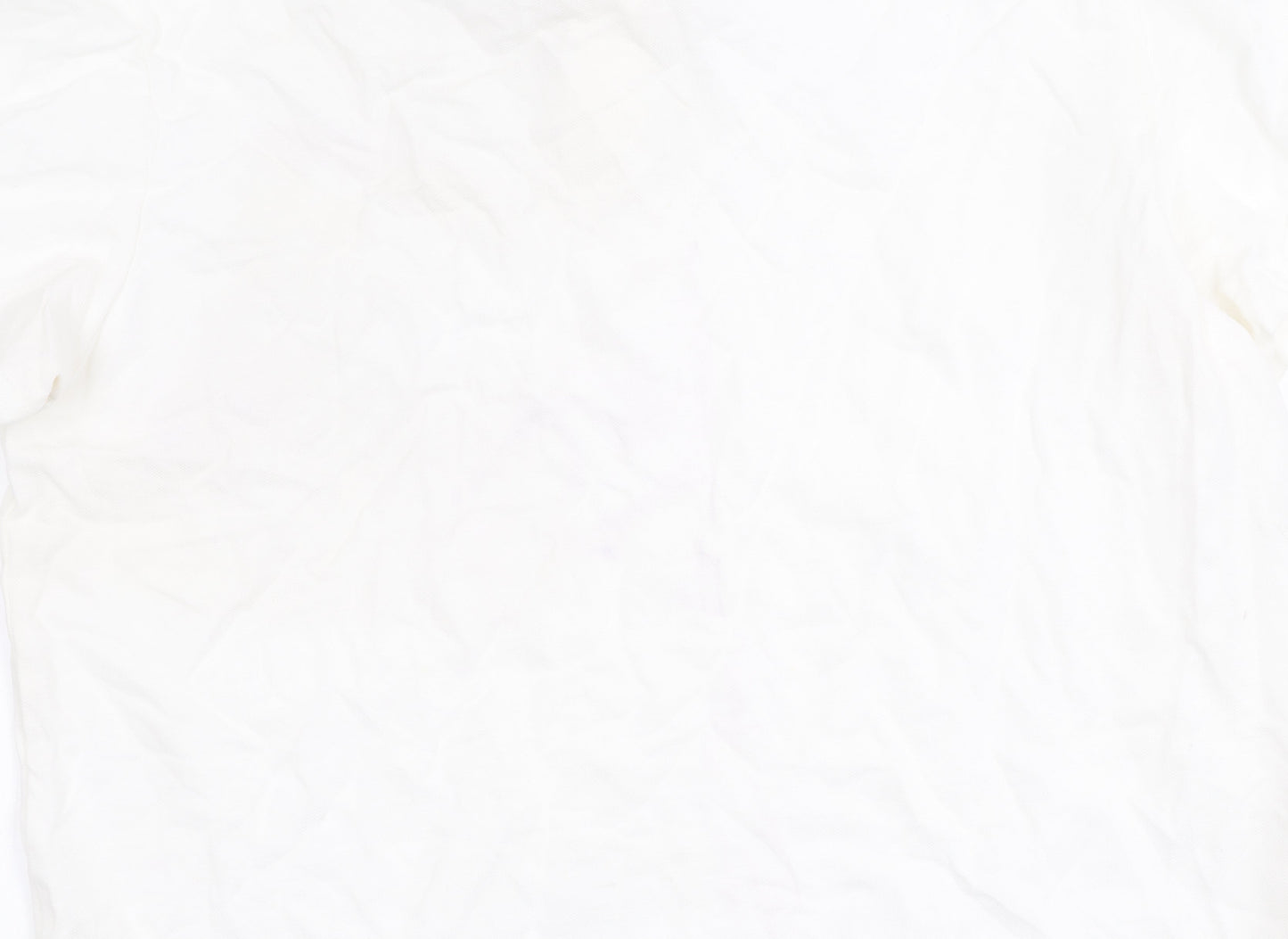 Just Cavalli Men's White Polo Shirt L Size Short Sleeve