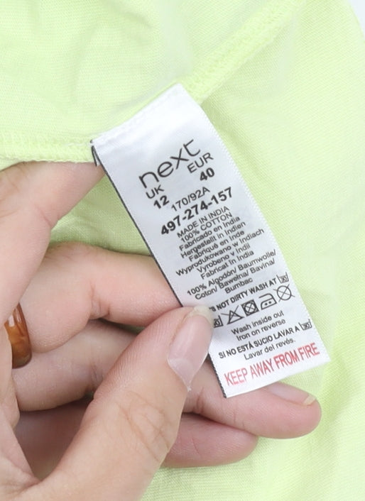 Next Women's Green A-Line Mini Dress, Size 12, Sleeveless