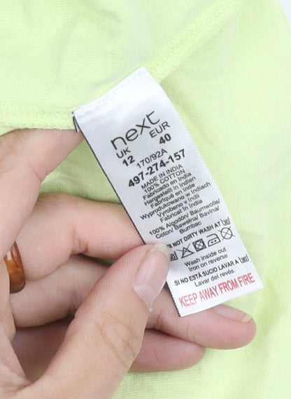 Next Women's Green A-Line Mini Dress, Size 12, Sleeveless