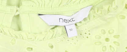 Next Women's Green A-Line Mini Dress, Size 12, Sleeveless