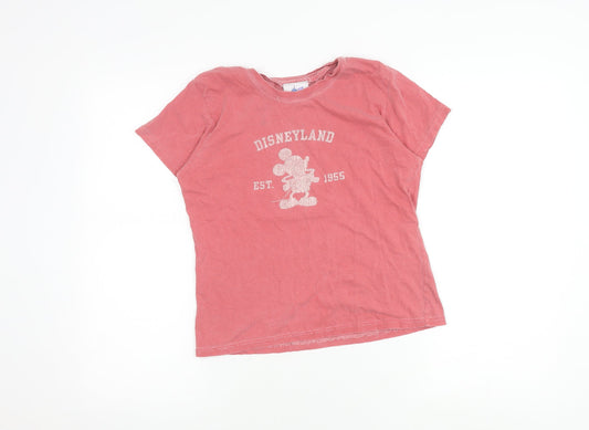 Disneyland Resort Pink Mickey Mouse T-Shirt Women S