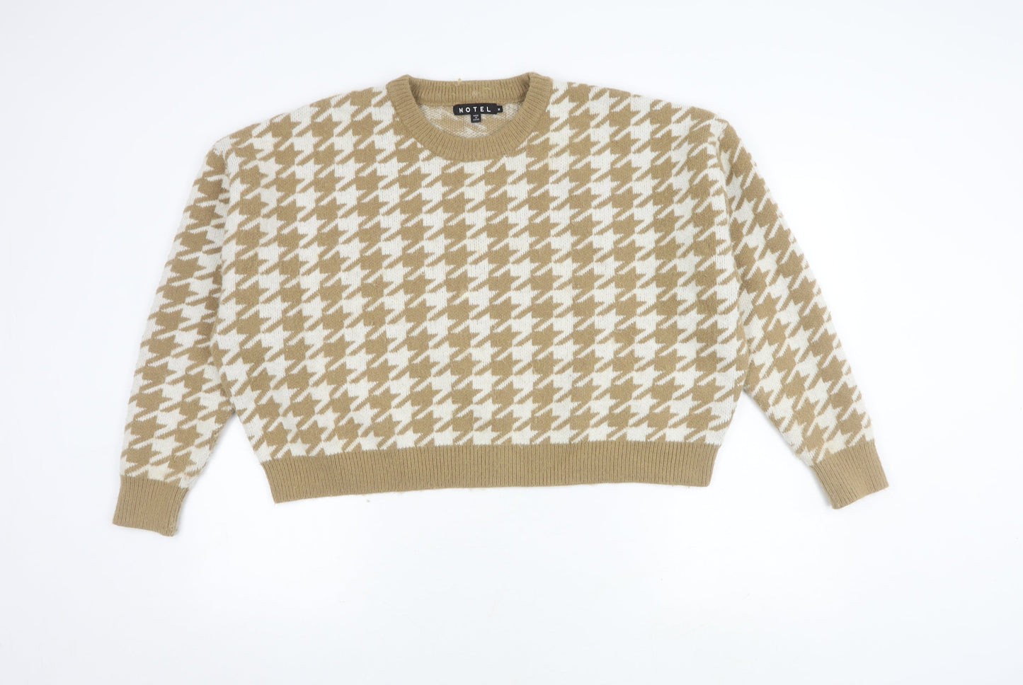 Womens UK Size M Motel Beige Pullover Jumper