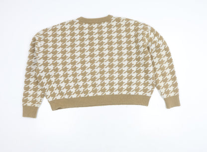 Womens UK Size M Motel Beige Pullover Jumper