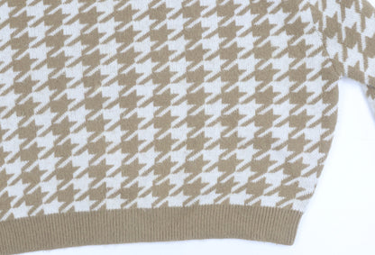 Womens UK Size M Motel Beige Pullover Jumper