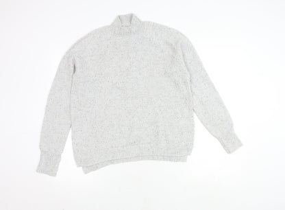 Artisan NY Women's Grey Mock Neck Jumper, Size L