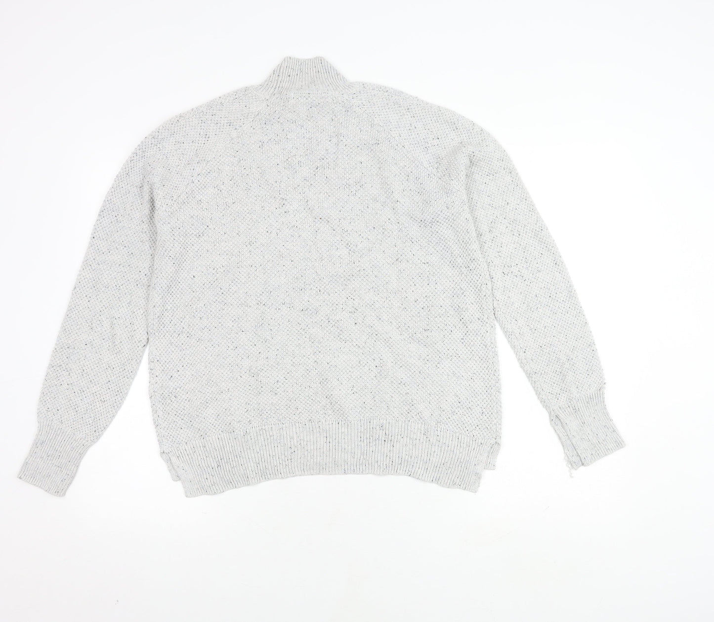 Artisan NY Women's Grey Mock Neck Jumper, Size L