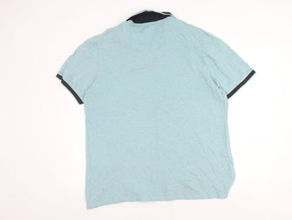 Next Men's Blue Polo Shirt XL Regular Fit