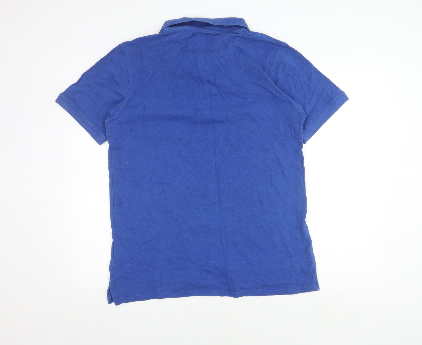 Lyle & Scott Men's Blue Polo Shirt, Short Sleeve, Logo