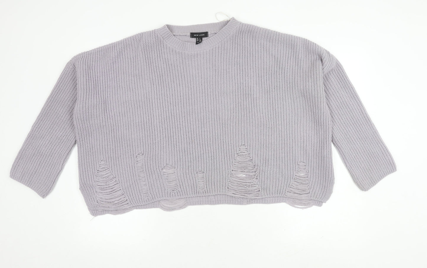 Womens UK Size XS New Look Grey Pullover Jumper