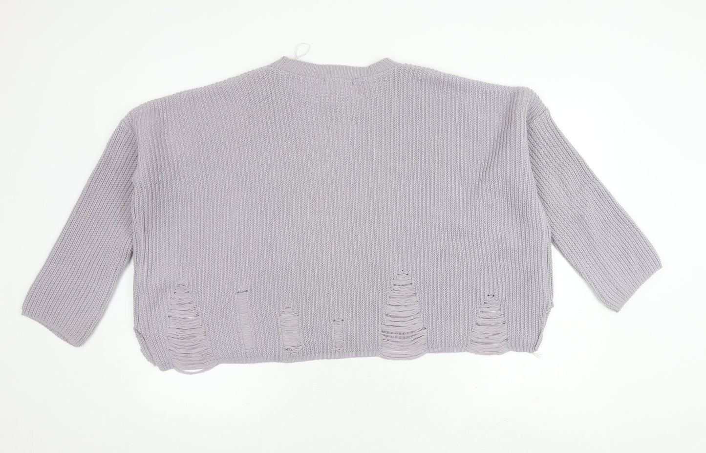 Womens UK Size XS New Look Grey Pullover Jumper