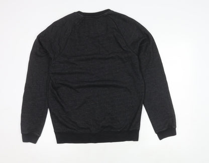Mens UK Size M Jack Wills Black Pullover Sweatshirt