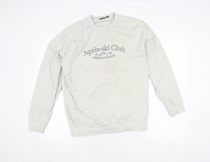 Girl Knows All Women's Ivory Pullover Sweatshirt S