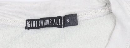Girl Knows All Women's Ivory Pullover Sweatshirt S