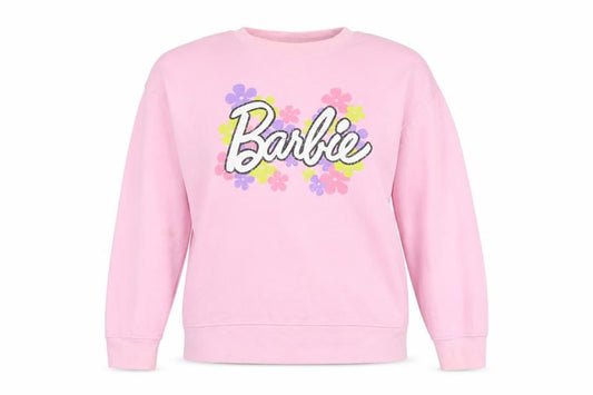 Womens UK Size 12 Barbie Pink Pullover Sweatshirt