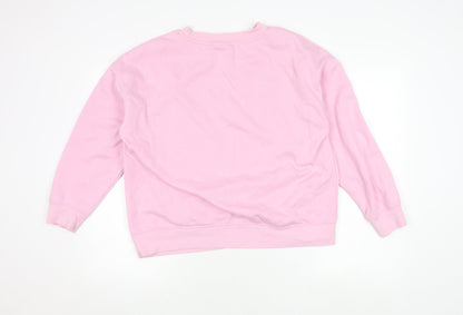 Barbie Women's Pink Pullover Sweatshirt Size 12