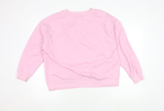 Barbie Women's Pink Pullover Sweatshirt Size 12