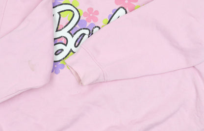 Barbie Women's Pink Pullover Sweatshirt Size 12