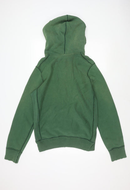Abercrombie & Fitch Men's Green S Hoodie Pullover Logo