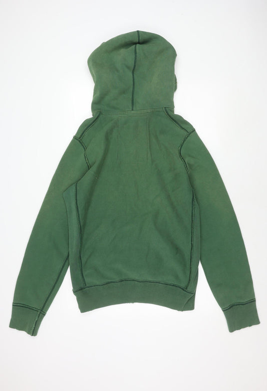 Abercrombie & Fitch Men's Green S Hoodie Pullover Logo