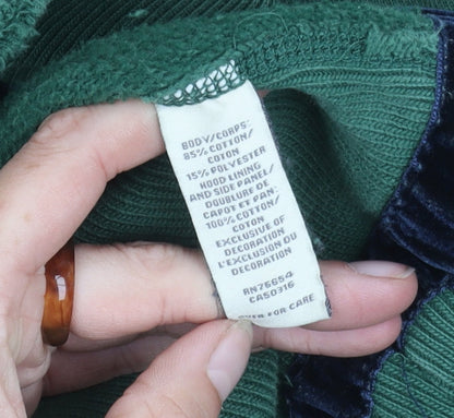 Abercrombie & Fitch Men's Green S Hoodie Pullover Logo