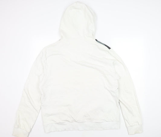 Twisted Soul Men’s XL White Hoodie with Graphic Print