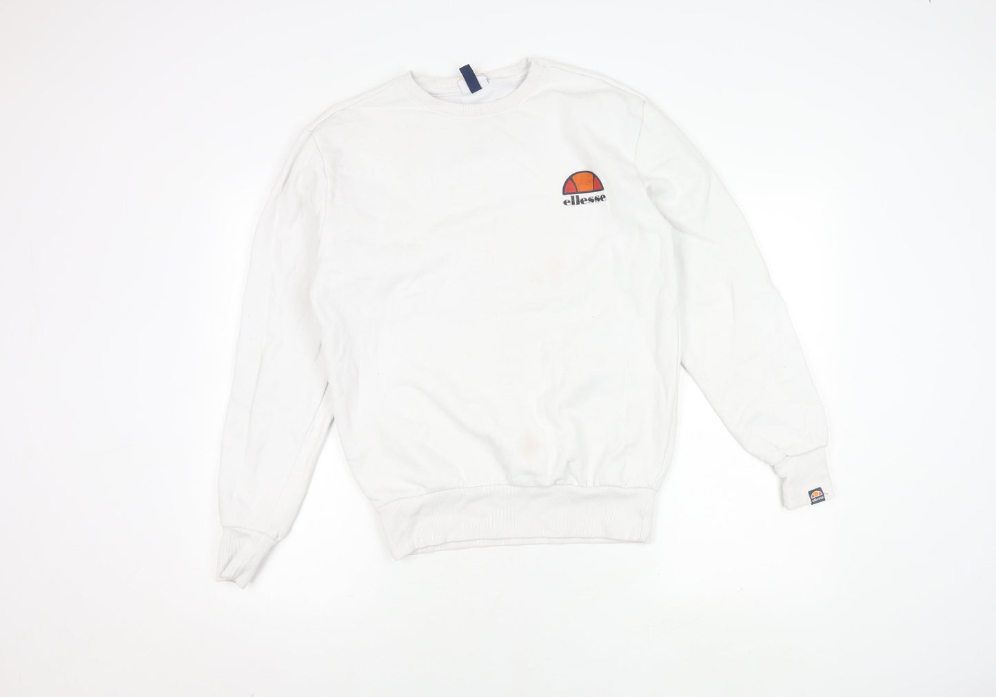 Mens UK Size S ellesse White Pullover Sweatshirt