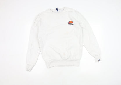 Mens UK Size S ellesse White Pullover Sweatshirt