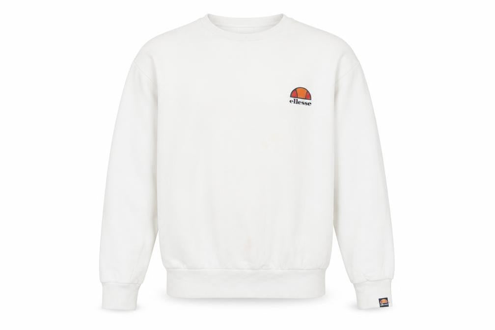 Mens UK Size S ellesse White Pullover Sweatshirt