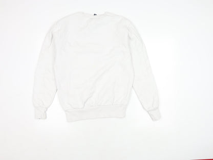 Mens UK Size S ellesse White Pullover Sweatshirt