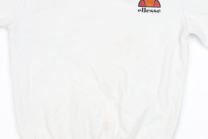 Mens UK Size S ellesse White Pullover Sweatshirt