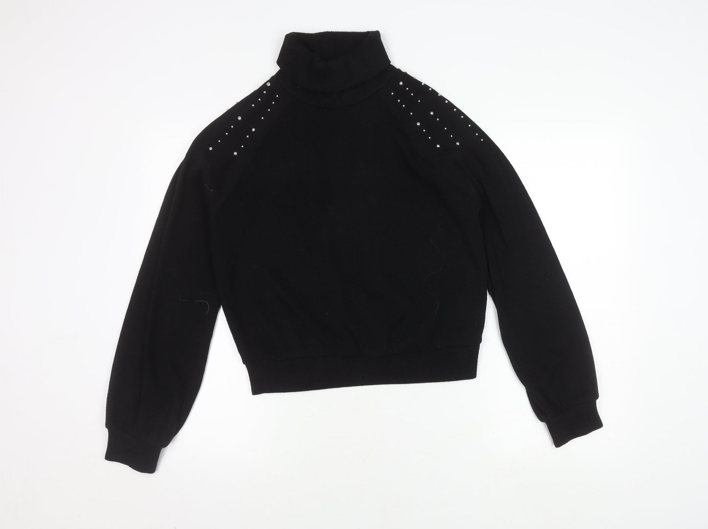 Womens UK Size M Zara Black Pullover Jumper