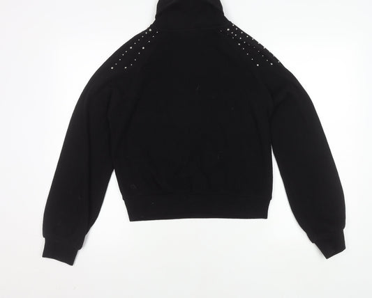 Womens UK Size M Zara Black Pullover Jumper