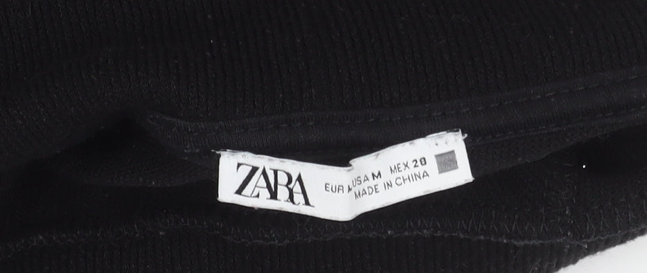 Womens UK Size M Zara Black Pullover Jumper