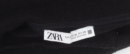 Womens UK Size M Zara Black Pullover Jumper