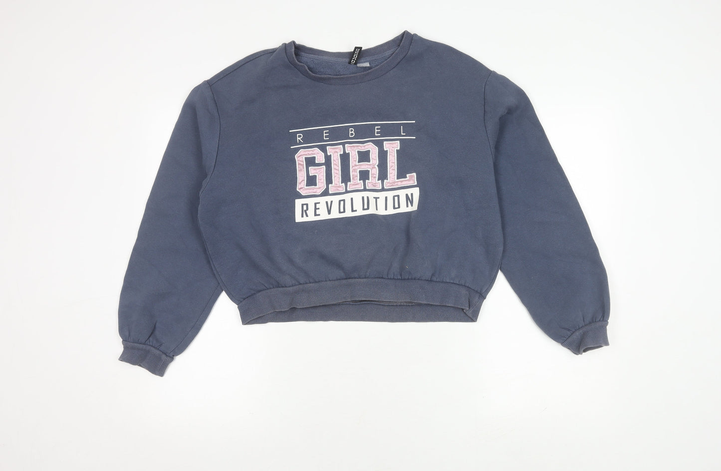 DIVIDED Women’s Blue Pullover Sweatshirt, Size 12