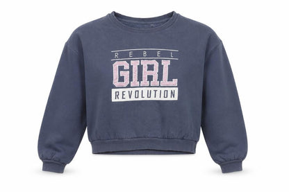 Womens UK Size 12 Divided Blue Pullover Sweatshirt