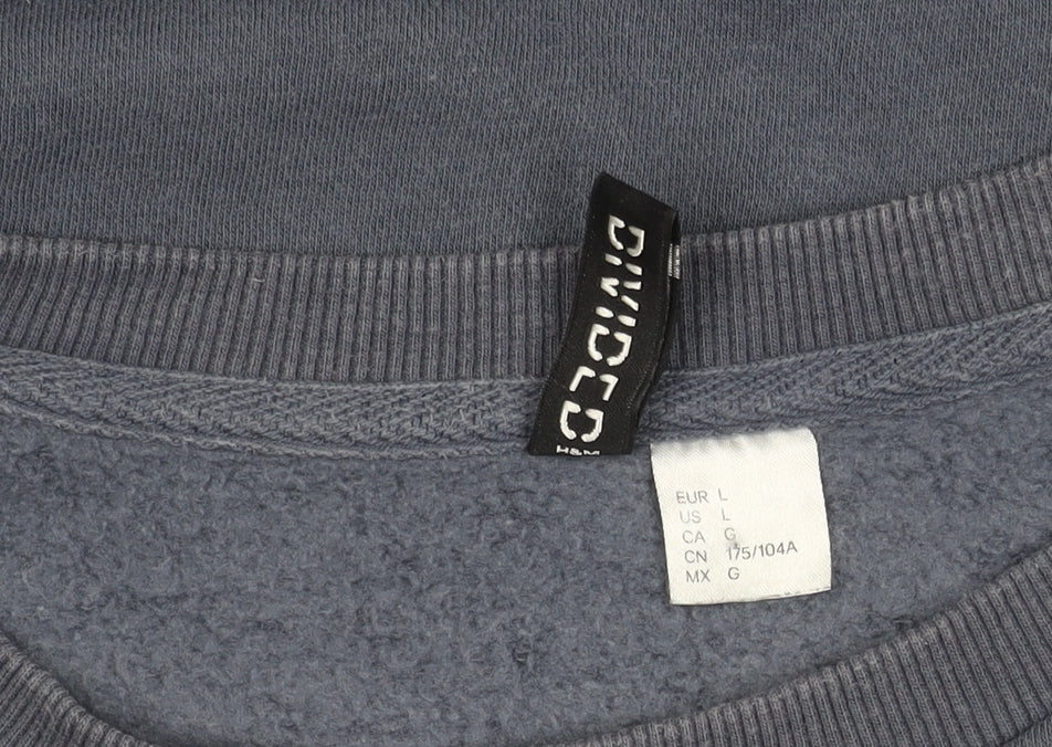 DIVIDED Women’s Blue Pullover Sweatshirt, Size 12