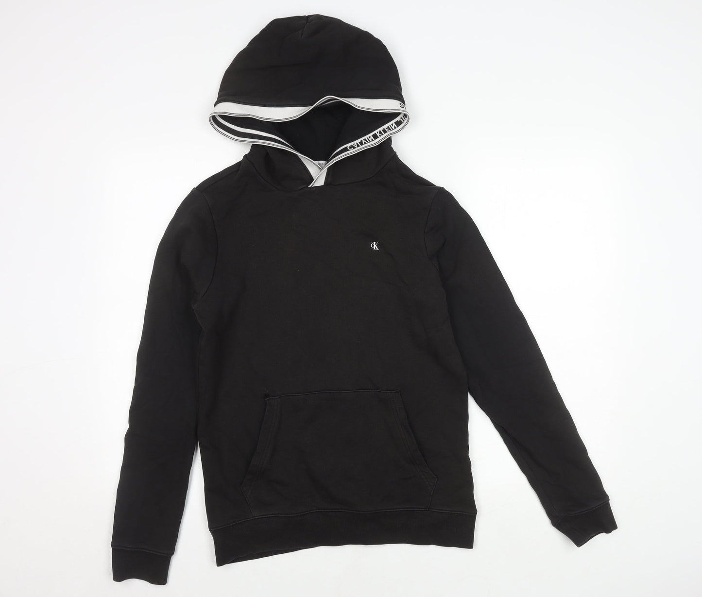 Calvin Klein Girls Black Pullover Hoodie Size 16