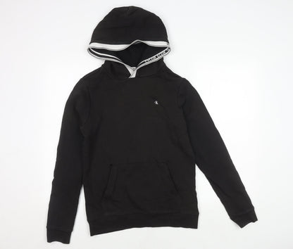 Calvin Klein Girls Black Pullover Hoodie Size 16