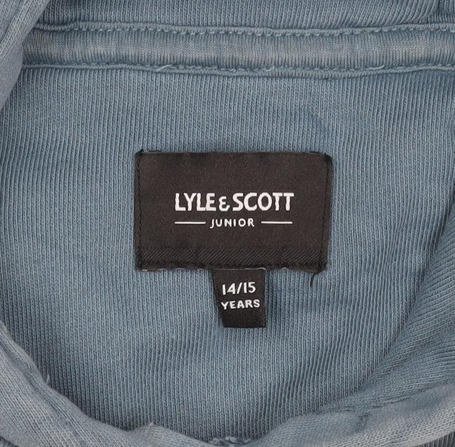 Lyle & Scott Boys Blue Pullover Hoodie, 14-15 Years