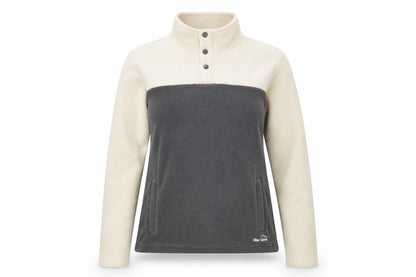 Peter Storm Women's Ivory Grey Fleece Sweatshirt - Size 12