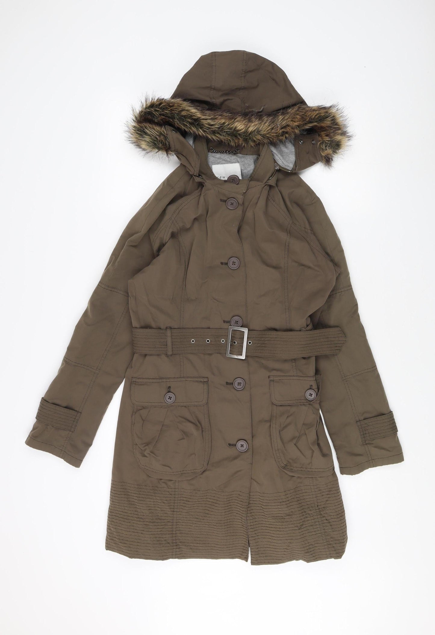 kew 159 Women’s Green Parka Coat Size 10