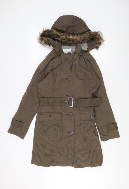 kew 159 Women’s Green Parka Coat Size 10
