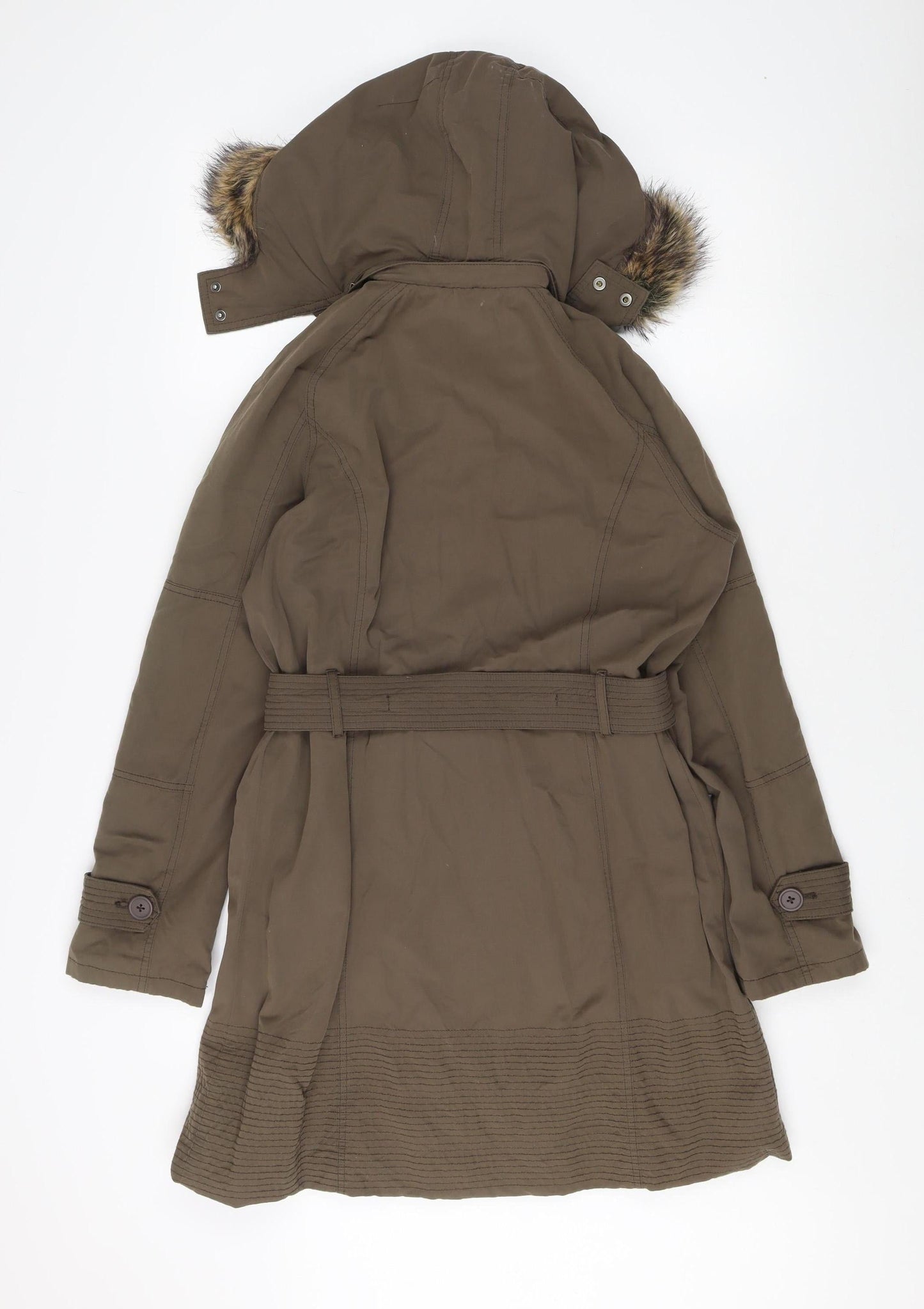 kew 159 Women’s Green Parka Coat Size 10