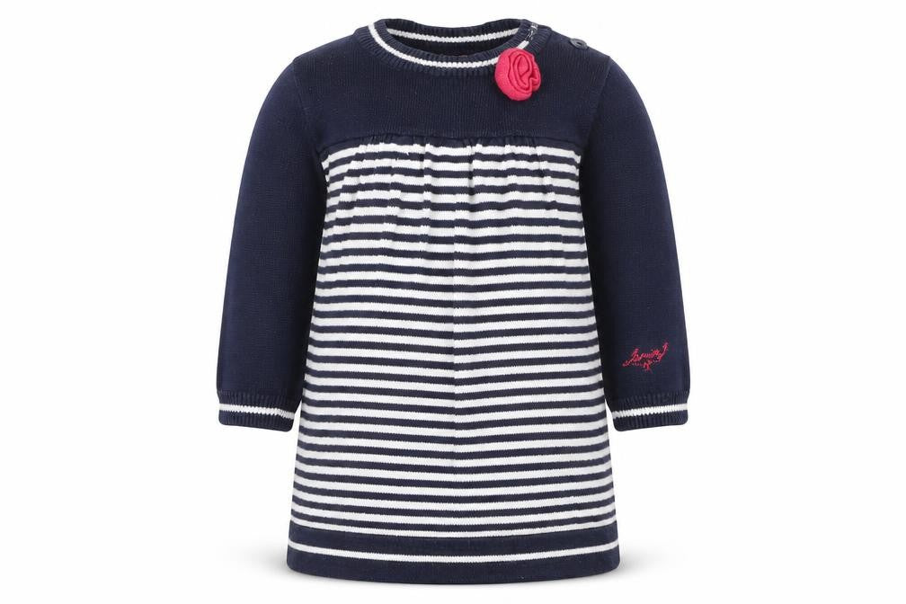 Front view of Jasper Conran Striped Dress Set - 6-9 Months, unisex
