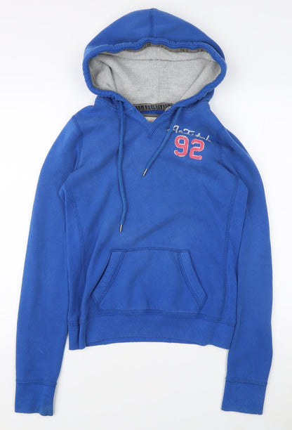 Abercrombie & Fitch Women's Blue Pullover Hoodie - M