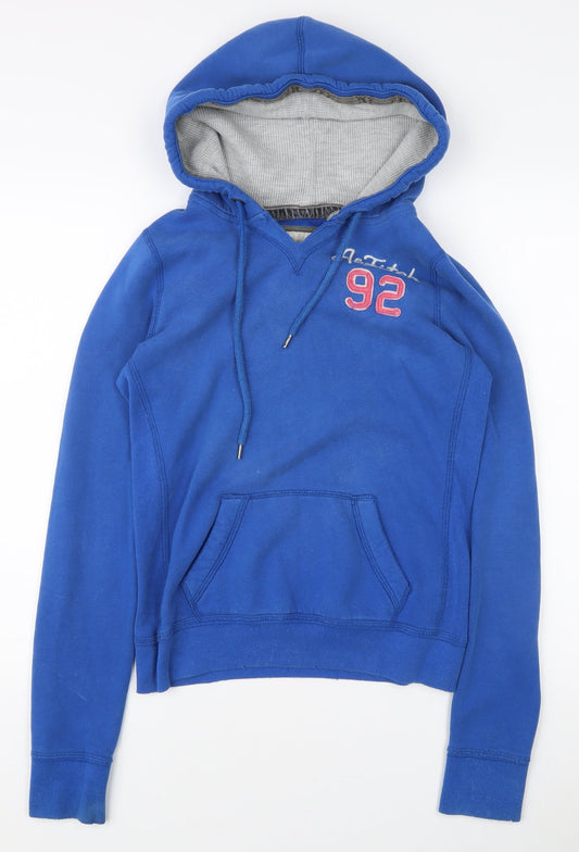Abercrombie & Fitch Women's Blue Pullover Hoodie - M