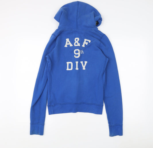Abercrombie & Fitch Women's Blue Pullover Hoodie - M